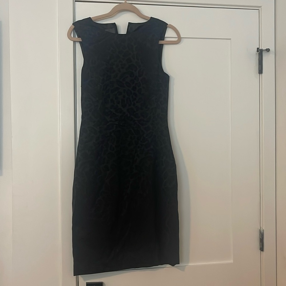 Jay Godfrey Black Leopard Dress